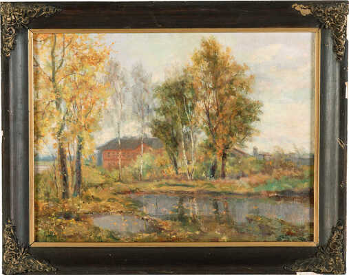 Неизвестный художник. Ленинград, Каменный остров 1952 г.